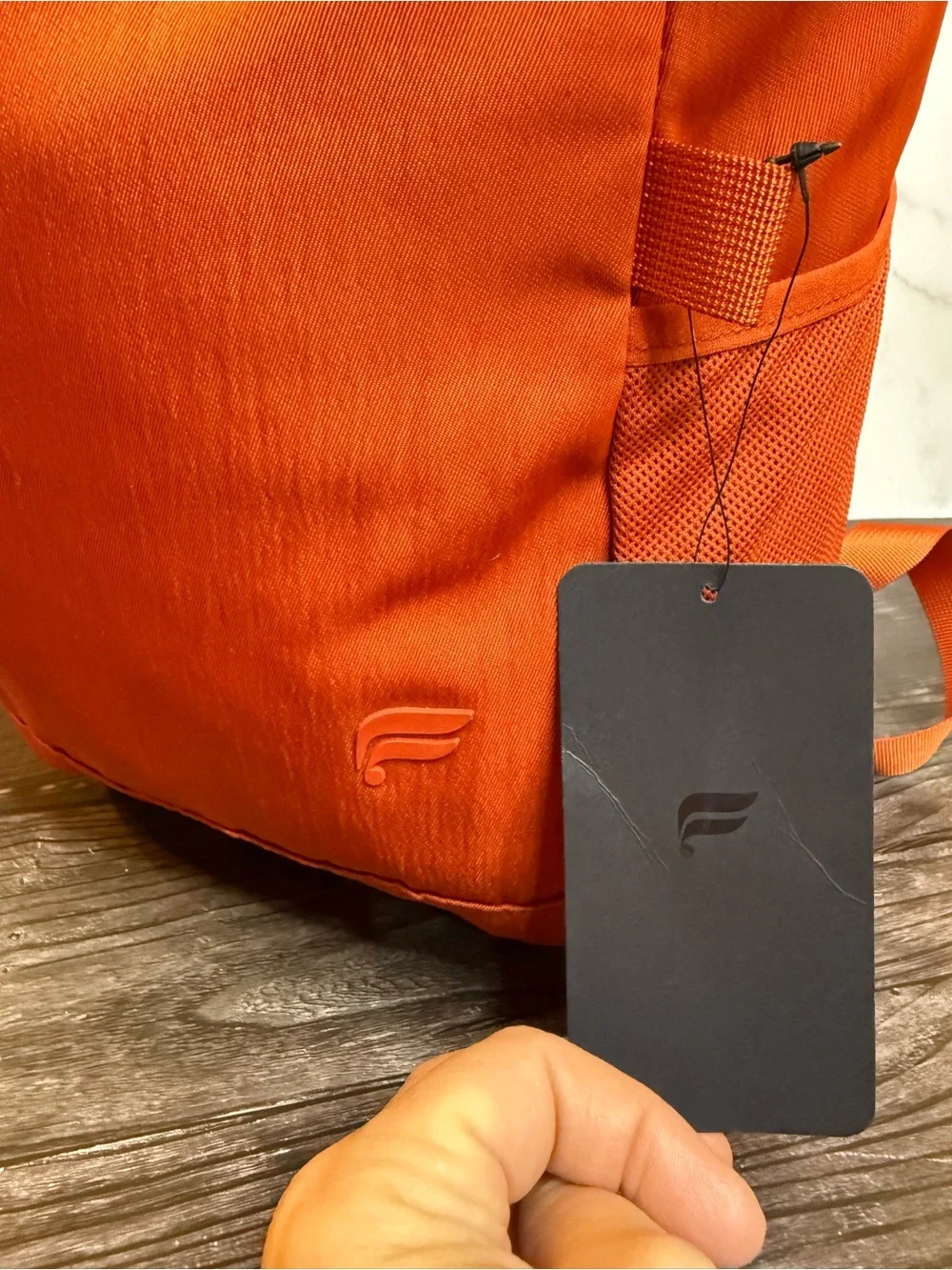 Fabletics The Only Backpack Orange NWT Multi Pocket Laptop Backpack